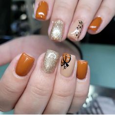 Pumpkin Nail, Pumpkin Nails, Nails Spa, Silver Nails, Fall Nail, Fall Nail Designs, Nail Color, Nail Spa