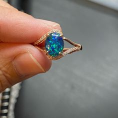 Handmade Triplet, Made With Genuine Australian Opal. Adjustable Size, Ready Just Go To Its New Home! Labradorite Rings Engagement, Rare Opal Ring, Blue Opal Engagement Ring, Labradorite Engagement Ring, Opal Stacking Ring, Black Opal Ring, Rings And Bracelets, Engagement Rings Opal, Labradorite Ring