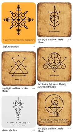 some symbols that are in the shape of an arrow and other things to see on this page