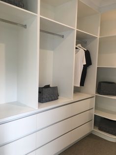 the closet is clean and ready for us to put in their new home or business