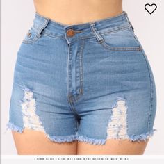 Brand New I Only Washed Them, Tried On And Didn’t Fit :( Size 5 Super Cute Fashion Nova Shorts, Shorts Fashion, Fashion Nova Jeans, Fashion Nova, Jean Shorts, Women's Fashion, Color Blue, Super Cute, Womens Shorts