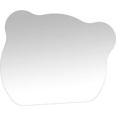 a white square shaped mirror on a white background