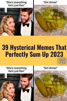 two people in tuxedos and one has pickles on the plate with text that reads, 39 historical memes that perfectly sum up 202