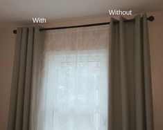 the curtains are closed and there is no curtain in front of them on the window sill