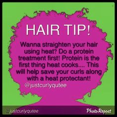 Curly Girl Tip - The Only Way To Straighten Curly Hair With Heat Shampoo Brands, 4c Hair, Black Hair Care, Hair Remedies, Natural Hair Inspiration