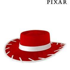 a red hat with white trim on it