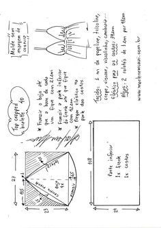 an instruction manual for the sewing pattern, with instructions on how to sew it