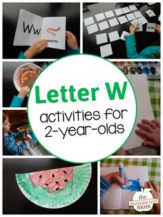 Alphabet Activities for 2-year-olds - The Measured Mom Letter W Activities, Letter E Activities, Sight Word Books, Abc Activities, Teaching Toddlers