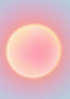 an orange and pink circle on a white background