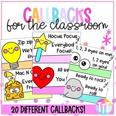 the back to school calendar for children with pictures of different characters and words on it