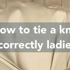 Sheree Frede on Instagram: "Style tip….Ladies here is a great way on how to tie a self belt into a knot that is flat and neat. #howto #howtotieaprettyknot #belthack #belt beltit" Tie A Knot On Pants, How To Tie A Belt, Tying Bows, How To Tie A Knot, Bow Tying, Tie A Knot, Clothes Organization Diy, Petite Clothing, Instagram Style