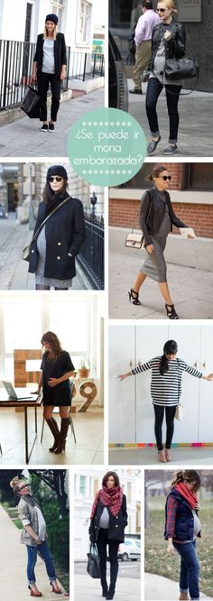 ¿Problemas para vestir en invierno con el embarazado? 'Don guorri' que tenemos looks para ir mona embarazada, atención a los fichajes. Looks For Pregnant Women, Pregnacy Fashion, Casual Maternity