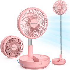 an image of a pink fan and stand