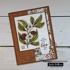 a close up of a card with flowers on it