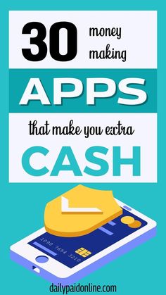 the text reads 30 money making apps that make you extra cash