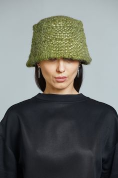 Unique handmade unisex wool green bucket hat made from sheep wool (natural materials) The camouflage hat is very warm, soft and comfortable to wear. Warm winter & fall hat SIZE: S-M (56-58cm) M-L (59-62 cm) L-XL (62-65 cm) Custom Made design is made after a base pattern, similar to ready-to-wear. Note that it will take our team 10 - 15 days to make your product, so remember to add this to the delivery time. MATERIAL: Made of 100% wool. Linen(Lining) Production: Threads are spun via manual sp Knitted Bucket Hat Pattern, Knitted Bucket Hat, Green Bucket Hat, Winter Bucket Hat, Bucket Hat Pattern, Team 10, Fall Hat, Camouflage Hat, Woolen Hat