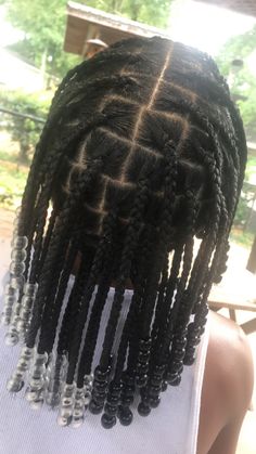 Unique Black Hairstyles Protective Styles, Stud With Braids, Men Braids With Beads, Braids For Studs, Stud Hairstyles Braids, Stud Braids, Hairstyles For Studs, Studs Braids, Stud Braid Hairstyles