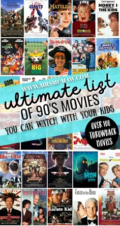 the ultimate list of 90's movies you can watch with your kids over 40 movie titles