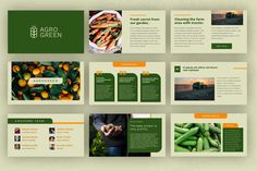 brochure design for agro green