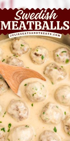 Amazing homemade Swedish Meatballs smothered in a rich and creamy gravy are the best ever! These meatballs are packed with flavor, savory and comforting, plus the creamy, homemade gravy is heavenly. Make these for dinner or when you serve guests! Swedish Meatball Gravy Easy, Homemade Meatballs And Gravy, Swedish Meatball Gravy, Sour Cream Gravy, Norwegian Meatballs, Swedish Meatball Sauce, Swedish Meatball Recipe, Homemade Swedish Meatballs, Swedish Meatballs Easy