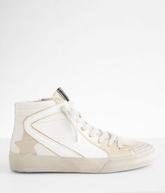 Shu Shop Roxanne High Top Sneaker - Cream US 7, Women's Bone Pieced faux leather lace-up sneaker Side zip detail Cushioned footbed. Manmade/Textile upper. Textile lining. Manmade outsole.. WOMEN'S SHOE SIZE CONVERSION CHART US 5 5.5 6 6.5 7 7.5 8 8.5 9 9.5 10 11 12 EU 35-36 36 36-37 37 37-38 38 38-39 39 39-40 40 40-41 41-42 42-43 UK 3 3.5 4 4.5 5 5.5 6 6.5 7 7.5 8 9 10 *Conversion sizes may vary. Available in whole and half sizes. Apparel & Accessories > Shoes Shu Shop Sneakers, Top Sneakers Women, Shoe Size Conversion, High Top Shoes, Sneaker Shopping, Best Brand, Leather And Lace, Apparel Accessories, Womens Sneakers