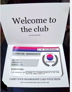 a close up of a card with the words welcome to the club