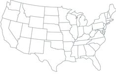 an outline map of the united states