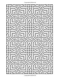 a black and white maze pattern