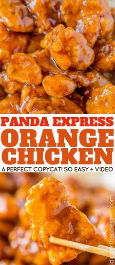 panda express's orange chicken is an easy and delicious recipe that can be made in less than 30 minutes