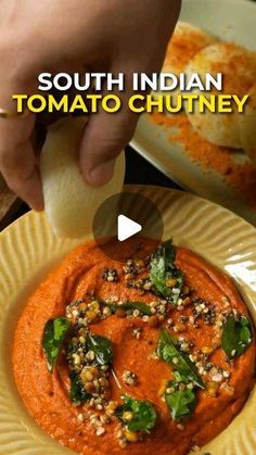 Red Tomato Chutney Recipe, The Chutney Life Recipes, Easy Breakfast Ideas Healthy Indian, Indian Food Recipes Vegetarian Healthy, Quick Chutney Recipes, Easy Chutney Recipes Indian, Dosa Red Chutney Recipe, Easy South Indian Breakfast Recipes, South Indian Curry Recipes