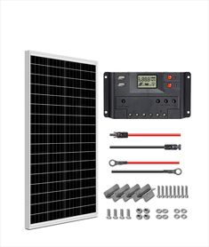 WEIZE STARTER Efficiency Applications Monocrystalline Home Camping, Off The Grid, Starter Kit, Caravan