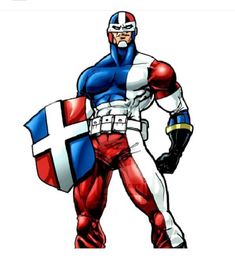 a drawing of a man dressed as captain america