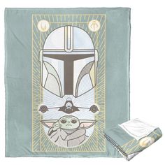 star wars baby yoda blanket and pillow set