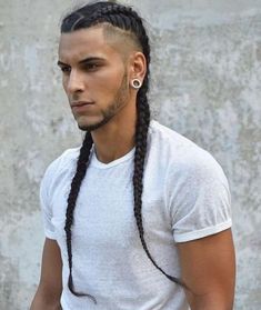 77 Braids for Men Haircut Ideas (The Ultimate Guide) | Outsons | Men's Fashion Tips And Style Guide For 2020 Professional Hairstyles For Men, Braid Styles For Men, Boy Braids Hairstyles, Two Braid Hairstyles, Braids For Boys, Braids Styles, American Hairstyles, Men's Long Hairstyles, Viking Hair