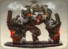 an image of a giant robot that looks like it is in the middle of a battle