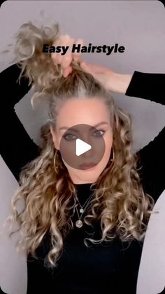 Diy Hair Hacks, Curly Hair Videos, Long Hair Color, Hair Tutorials For Medium Hair, Hair Up Styles