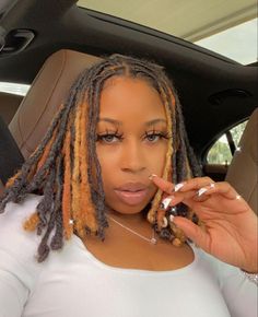 Loc Color Inspiration, Inner Locks Hair, Hairstyles Faux Locs, Dyed Dreadlocks, Hairstyles Locs