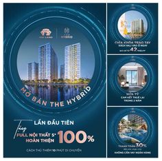 an advertisement for the hyrbird hotel in malaysia, with images of buildings and water