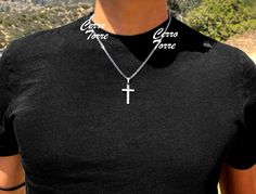 Personalized Cross Necklace - Custom Engraved Men's and Boys Cross Necklace Add a touch of elegance and sentimentality to your jewelry collection with our Personalized Cross Necklace. This beautifully crafted piece is perfect for men and boys, making it a versatile accessory for any occasion. Whether you're looking for a meaningful gift for a loved one or a special treat for yourself, this engraved cross necklace is sure to make a lasting impression. Key Features: Custom Engraving: Personalize the cross pendant with a name, date, or a special message, making it a unique keepsake. High-Quality Material: Made from durable stainless steel, this necklace is designed to last and resist tarnish. Stylish Design: The sleek and modern design of the cross pendant complements any outfit, from casual Boys Necklaces, Boys Cross Necklace, Men Cross Necklace, Necklace Boys, Cross Necklace Mens, Personalized Cross Necklace, Boys Necklace, Chain Necklace For Men, Engraved Cross