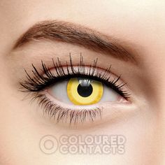 Yellow Avatar Colored Prescription Contact Lenses (30 Day) Contact Lenses Tips, Vi Cosplay, Witch Eyes, Prescription Contact Lenses, Costume Contact Lenses, Green Contacts Lenses, Natural Color Contacts