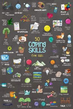 Coping for kids Coping Skills For Kids, Kids Coping Skills, Skills For Kids, School Counseling Lessons, Counseling Lessons, Sorting Activities, Self Regulation