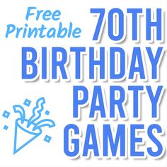 the 70th birthday party games are available for free