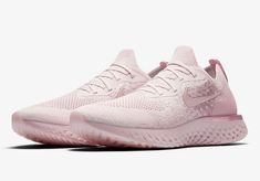 Nike Epic React Flyknit Women's Running Shoe Brand New. Limited Style Closeout Sale. Big Discount! FREE Expedited Shipping Brand New! Ship Fast! 100% Authentic from NIKE or Your Money Back Tennis Outfits, Mens Running Shoes, Gold Sneakers, Pearl Pink, Mens Running, Everyday Shoes, Womens Athletic Shoes, Nike Fashion, Tennis Clothes