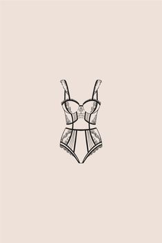 Brand Design and Logo Design // Modern Apparel Brand with Sophisticated Typography, Custom Branded Illustration, and Art Deco Inspired Patterns. Click here to browse the complete brand design by Sarah Ann Design. Bridal Logo, Lingerie Design