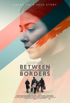 the poster for between borders shows two women with their faces painted multicolored stripes