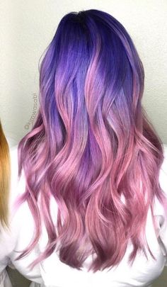 Hairstyle 2022, Mermaid Photoshoot, Exotic Hair Color, Pink Purple Hair, Unicorn Hair Color, High Fashion Hair, New Hair Look, Fall Winter Hair Color