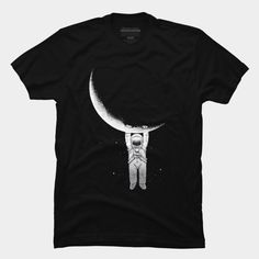 T Shirt Design Ideas Creative, Moon Tshirt, Shirt Design Ideas, T Shirt Design Ideas, T Shirt World, Creative Tshirt