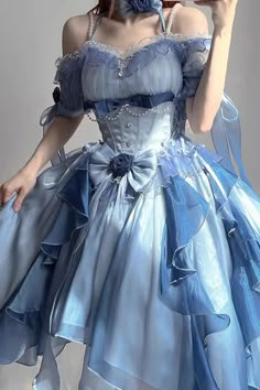 Blue Flower Wedding, Birthday Dress For Women, Flower Wedding Dress, College Dress, Birthday Dress Women, Blue Jellyfish, Marine Uniform, Wedding Dresses With Flowers, Heavy Industry