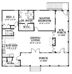 the first floor plan for a home