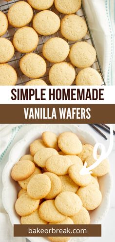 the recipe for simple homemade vanilla wafers